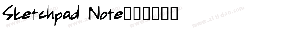 Sketchpad Note字体转换